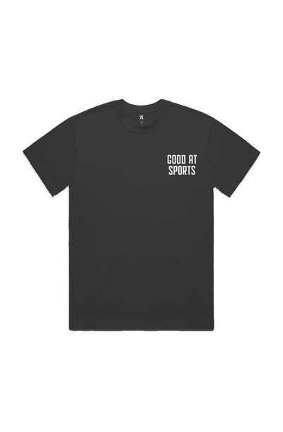GOOD AT SPORTS left pocket FADED TEE